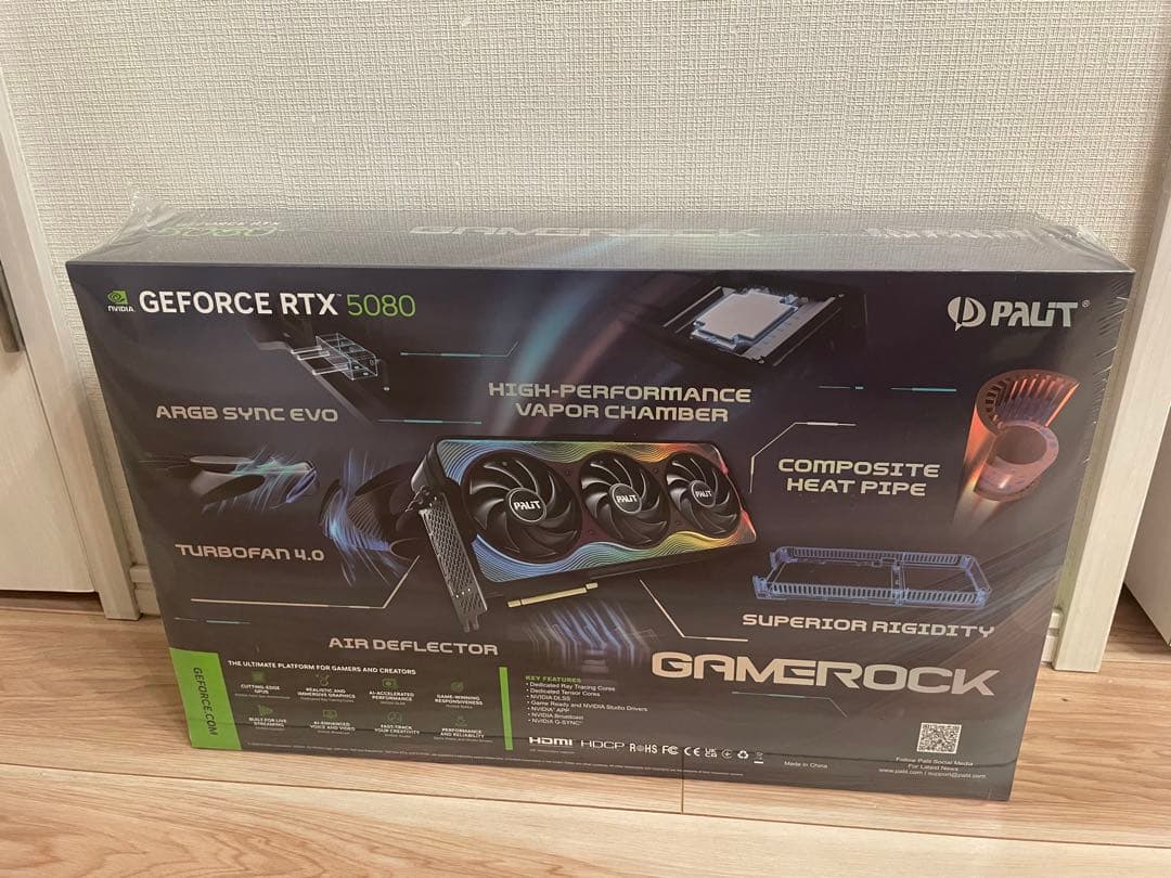 グラフィックボード・グラボ・ビデオカード PALIT GeForce RTX5080 16GB GAMEROCK