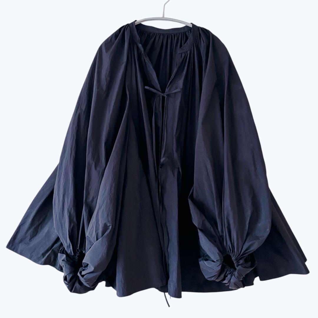 エトレトウキョウ ETRE TOKYO ボリュームスリーブシャツ ネイビー F