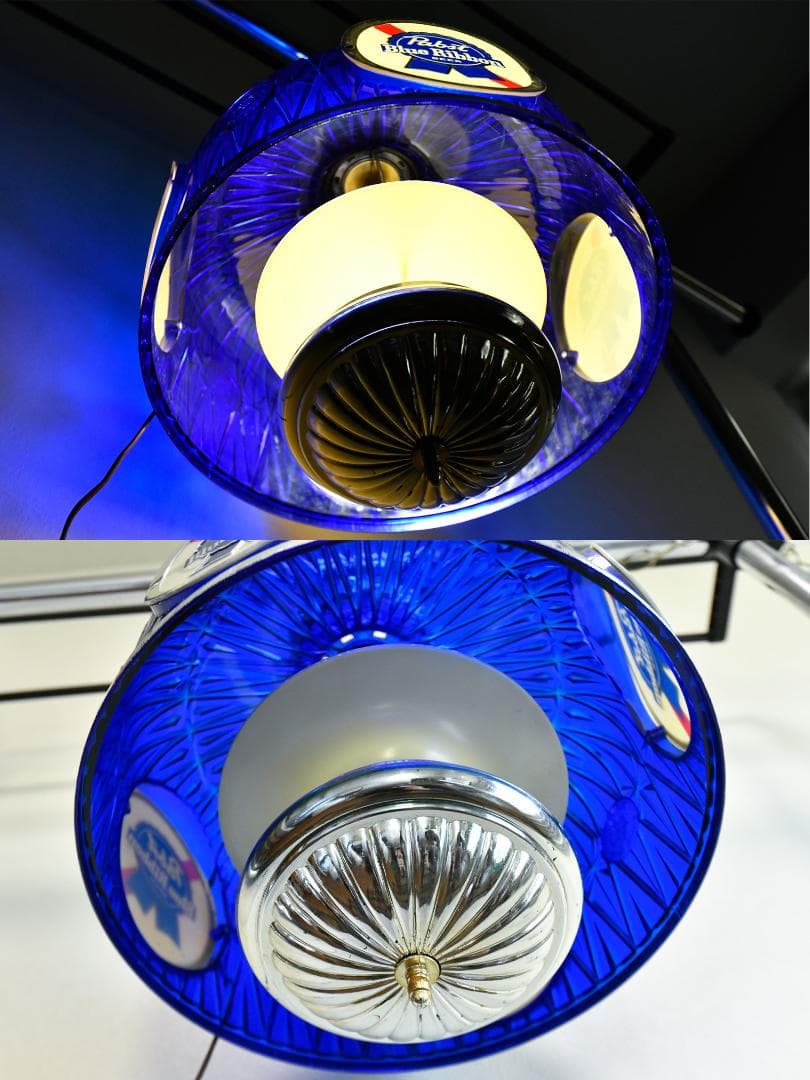 ★在庫１点 パブスト ブルーリボン 吊り下げ ランプ PBR 高さ40cm
