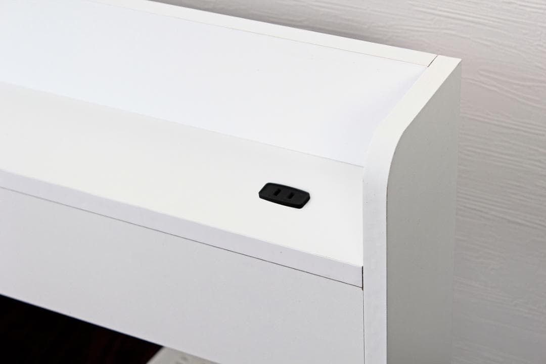 【R】ダブル　マットレスなし【収納なし】 送料込み！【ホワイト】