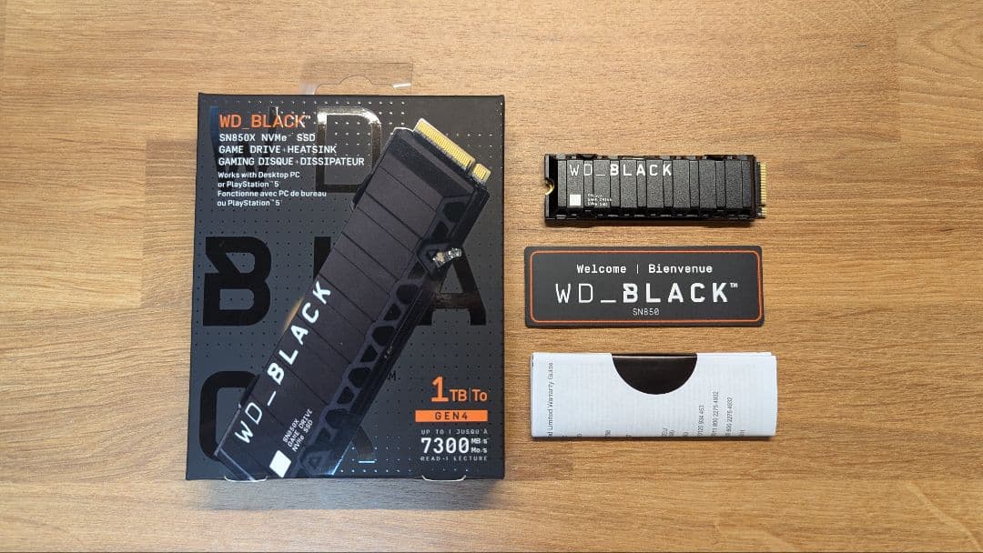 Western Digital SN850X 1TB ヒートシンク付