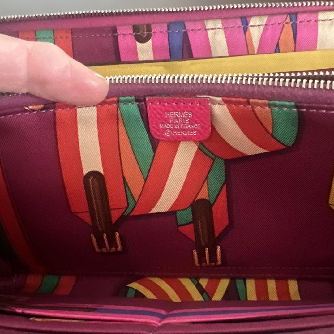 HERMESシルクインロング財布