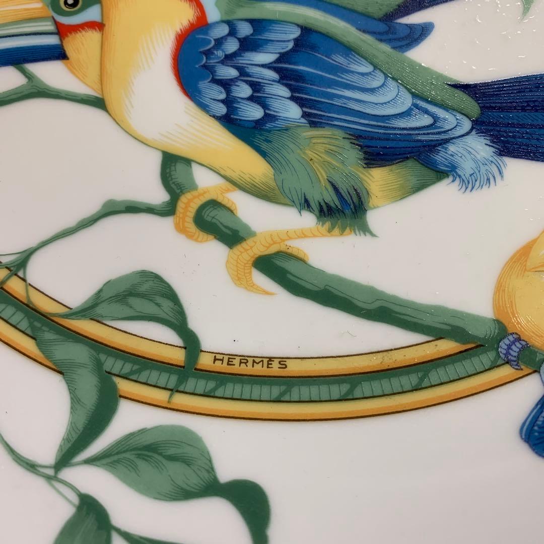 Q6)HERMES エルメス　トゥカン Toucans 大皿 皿 プレート