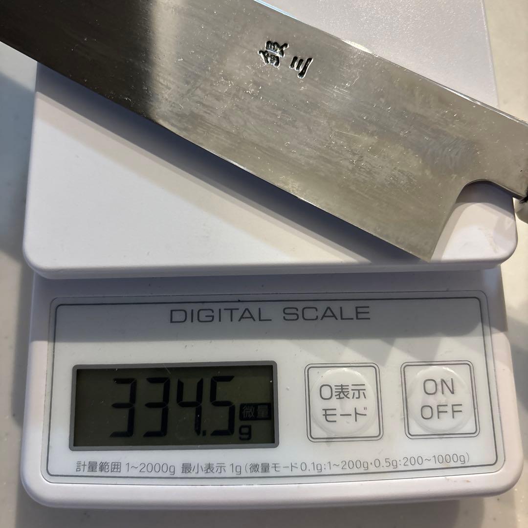 堺實光　刀心　 銀三　柳刃包丁 尺