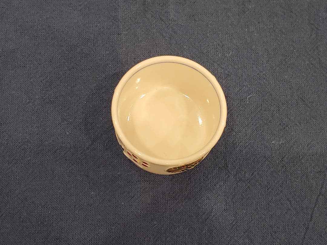 中村翠嵐　交趾焼　杯　共箱あり