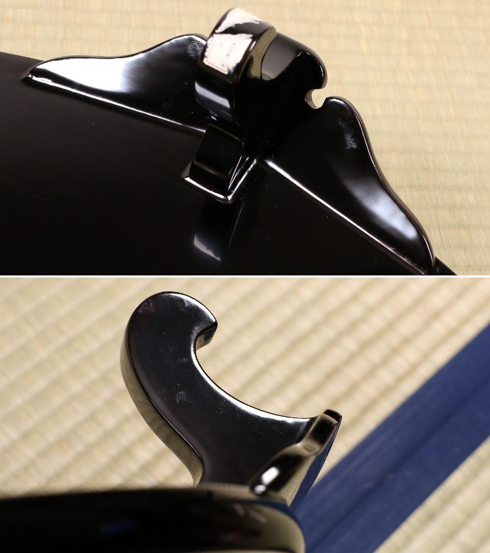 輪島塗 涛華堂 八井珠蔵 小判形 卓 螺鈿 貝梨地 木製 花台【MA804】