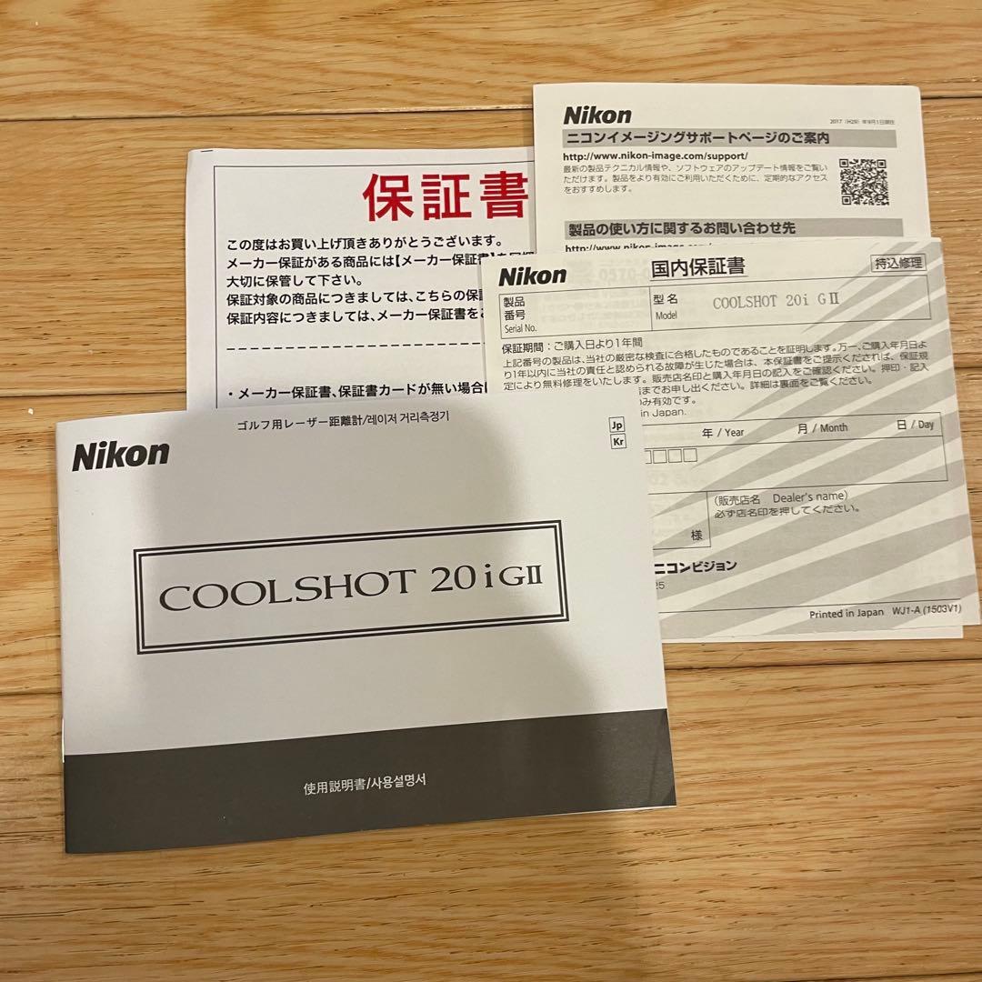 Nikon ニコン COOLSHOT 20iGⅡ クールショット レーザー距離計