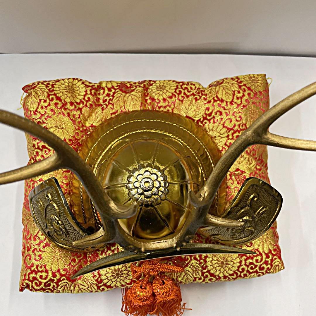 お値下げ中＊サムライ、兜、鋳物、節句、美術工芸品、日本製、昭和、レトロ