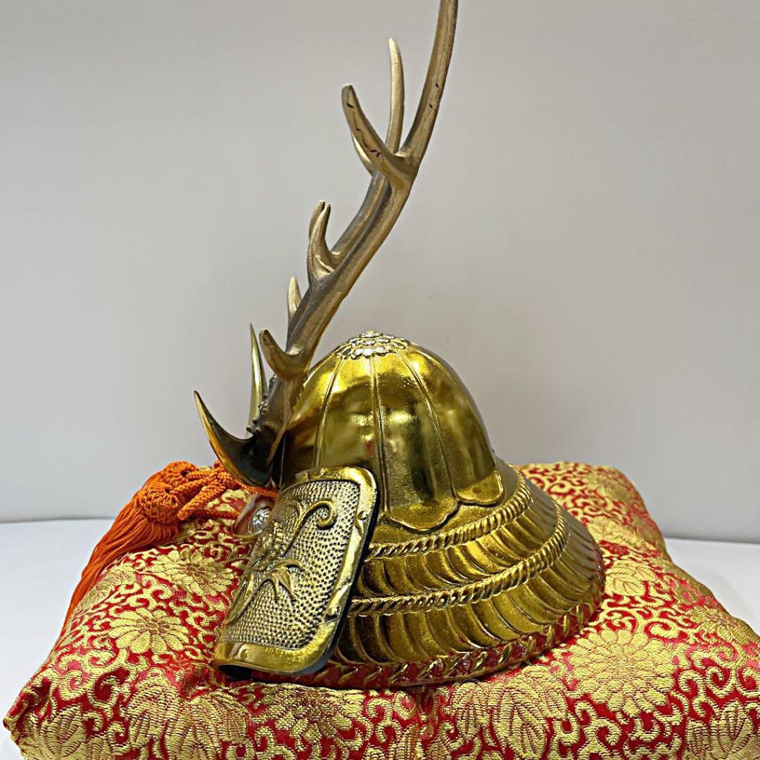 お値下げ中＊サムライ、兜、鋳物、節句、美術工芸品、日本製、昭和、レトロ