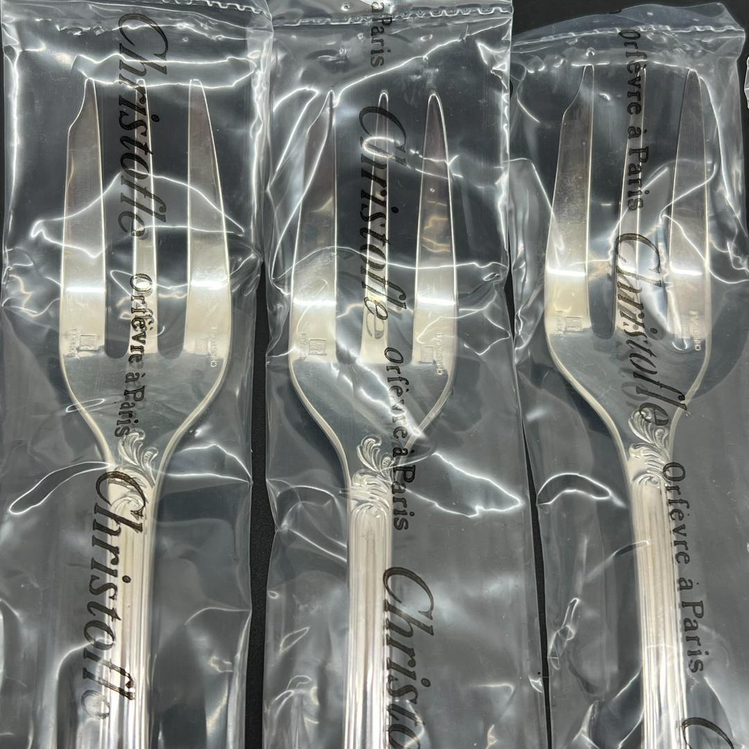 【未開封】 クリストフル マルリー ケーキフォーク コーヒースプーン 12本