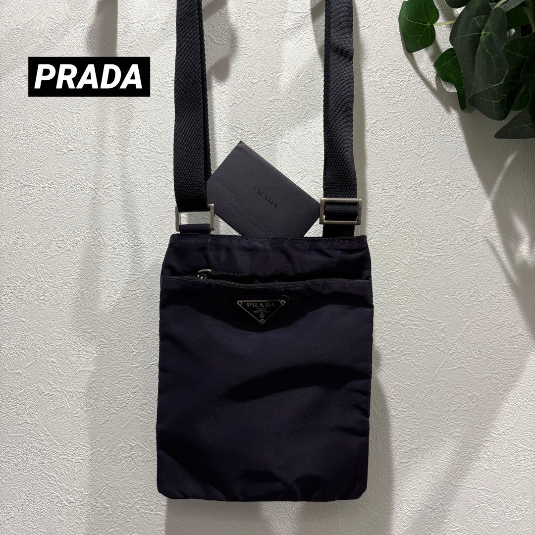 M*S様 PRADA プラダ ショルダーバッグ サコッシュ ナイロン　パープル