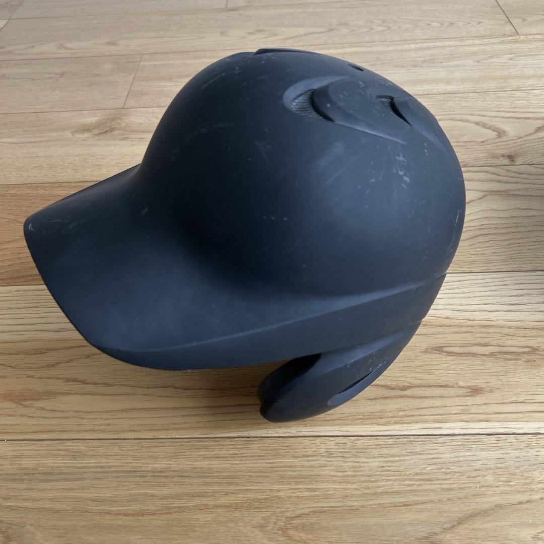 【2個セット】SSK 軟式野球　ヘルメット　両耳　M 艶消し　黒　袋付き