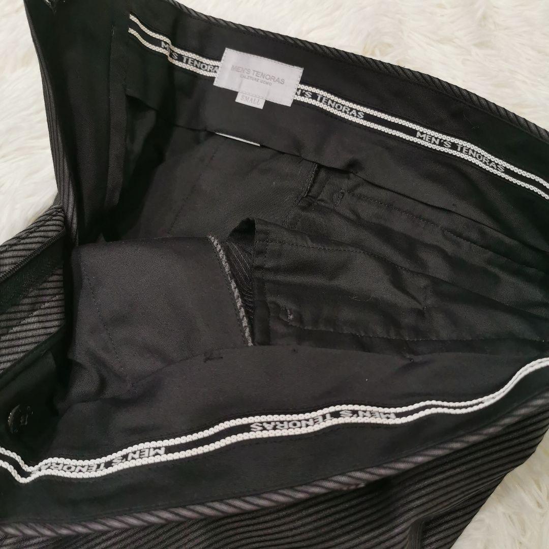 美品 メンズティノラス 3ピース ベスト付き ストライプ セットアップ Sサイズ