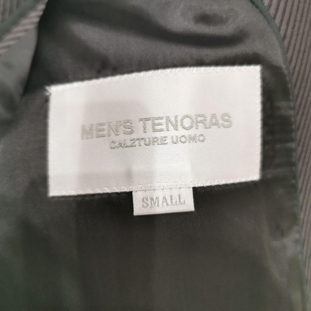 美品 メンズティノラス 3ピース ベスト付き ストライプ セットアップ Sサイズ