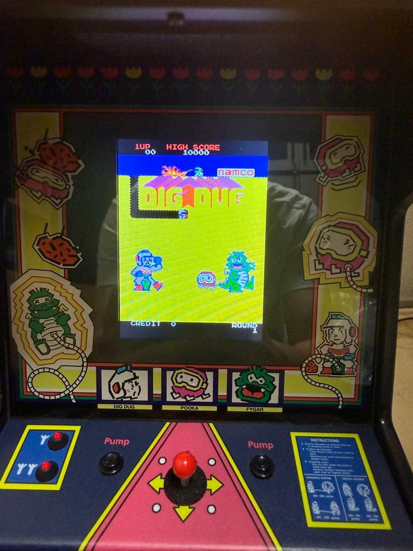 Dig Dug レトロアーケードゲーム機