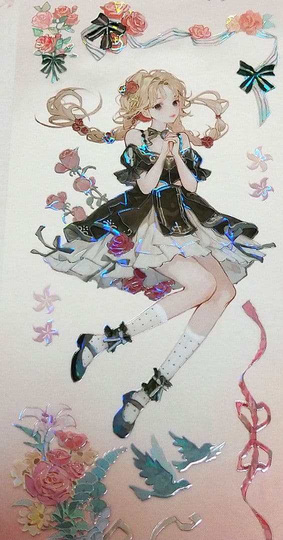 ✩再販✩J767＃茜色零落(贝壳光)迷雾切り売り海外人物マステ女の子