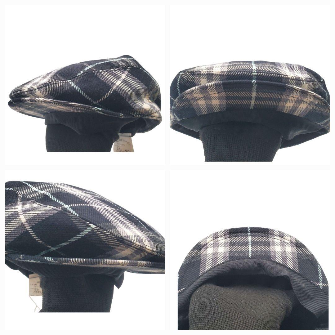 希少 未使用 バーバリーブルーレーベル ハンチング 帽子 ノバチェック タグ付