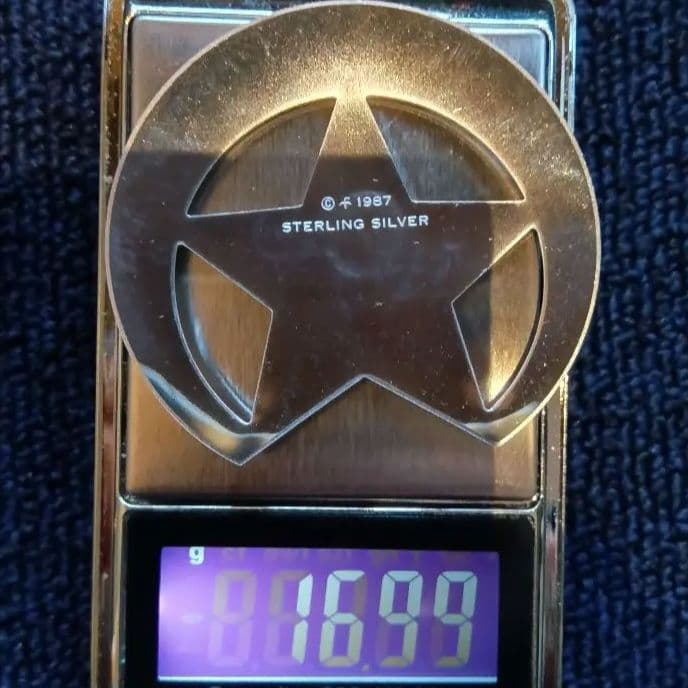 アメリカ連邦保安官バッジ６種 スターリングSV 約123g フランクリンミント