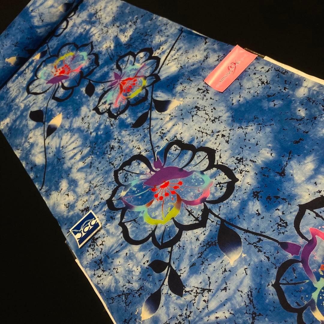 着物と帯オレンジ y219◾️未使用美品割と綺麗な木綿浴衣反物24点まとめて◾️