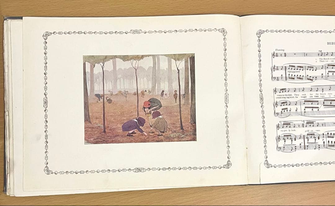 No.309 レア 希少 アンティーク 古書 洋書 絵本 児童書 オランダ 童謡