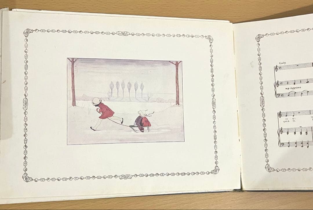 No.309 レア 希少 アンティーク 古書 洋書 絵本 児童書 オランダ 童謡
