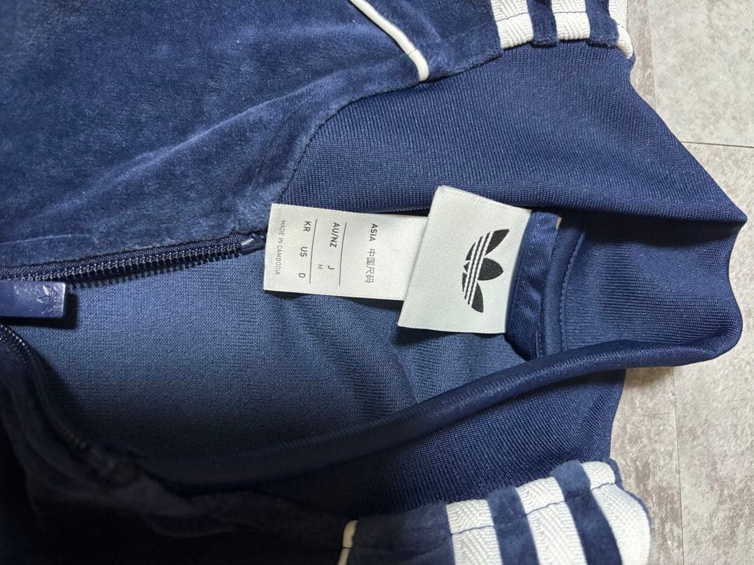 adidas originals ベロア ジャージ