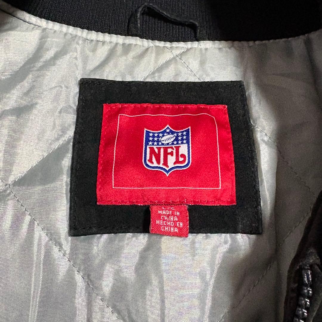 NFL RAIDERS スウェードレザージャケット L レイダース