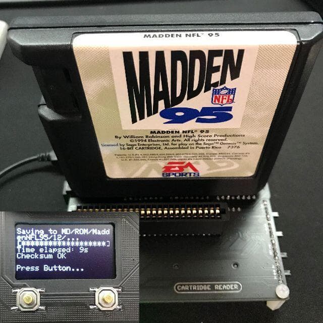 CartReader＋7インチタッチモニター＋ラズパイ4B＋USBコントローラー