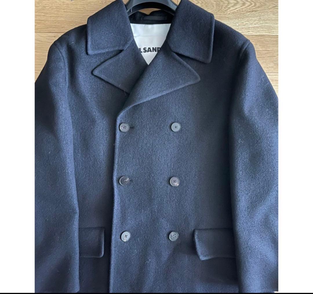 s*7様 ★23AW Jil Sander ブラック ダブルブレスト ウールコー