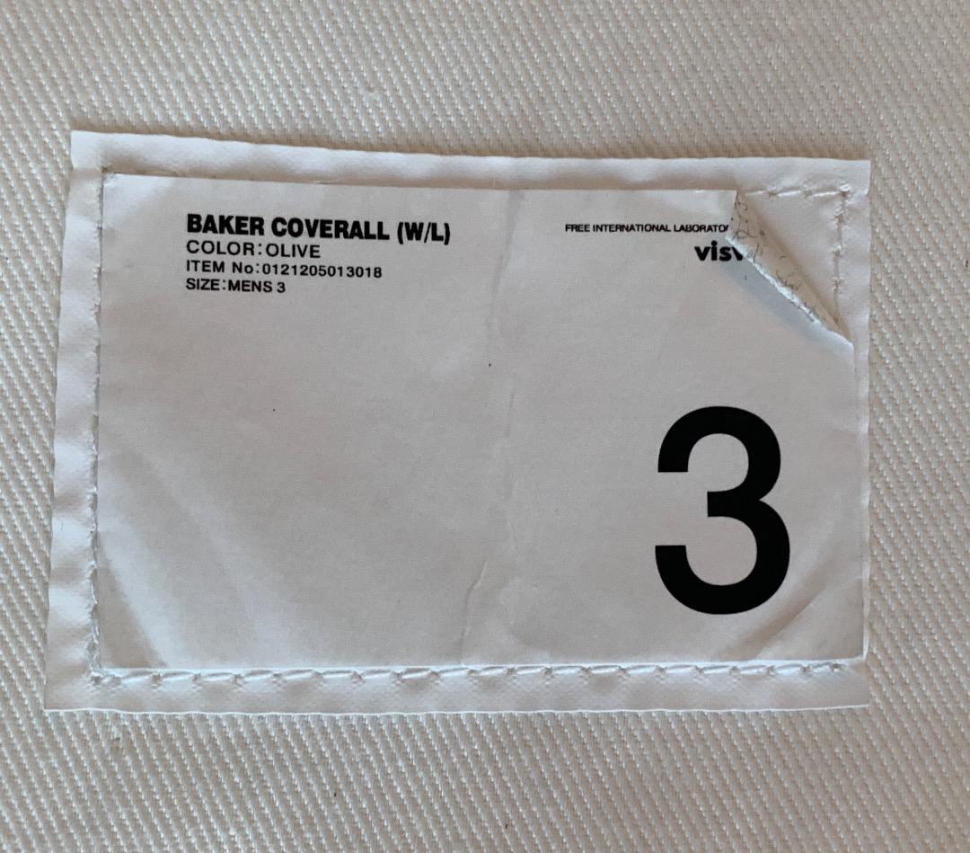 visvim（ビズビム） BAKER COVERALL（W/L）