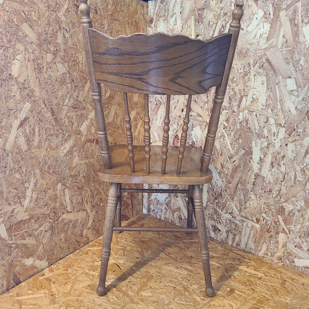 6 山善 椅子 アンティーク調 チェア　ウィンザーチェア