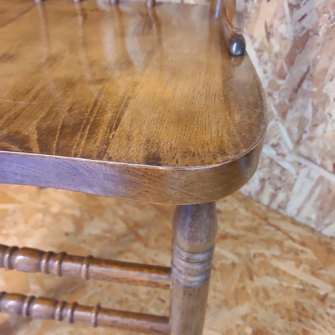 6 山善 椅子 アンティーク調 チェア　ウィンザーチェア