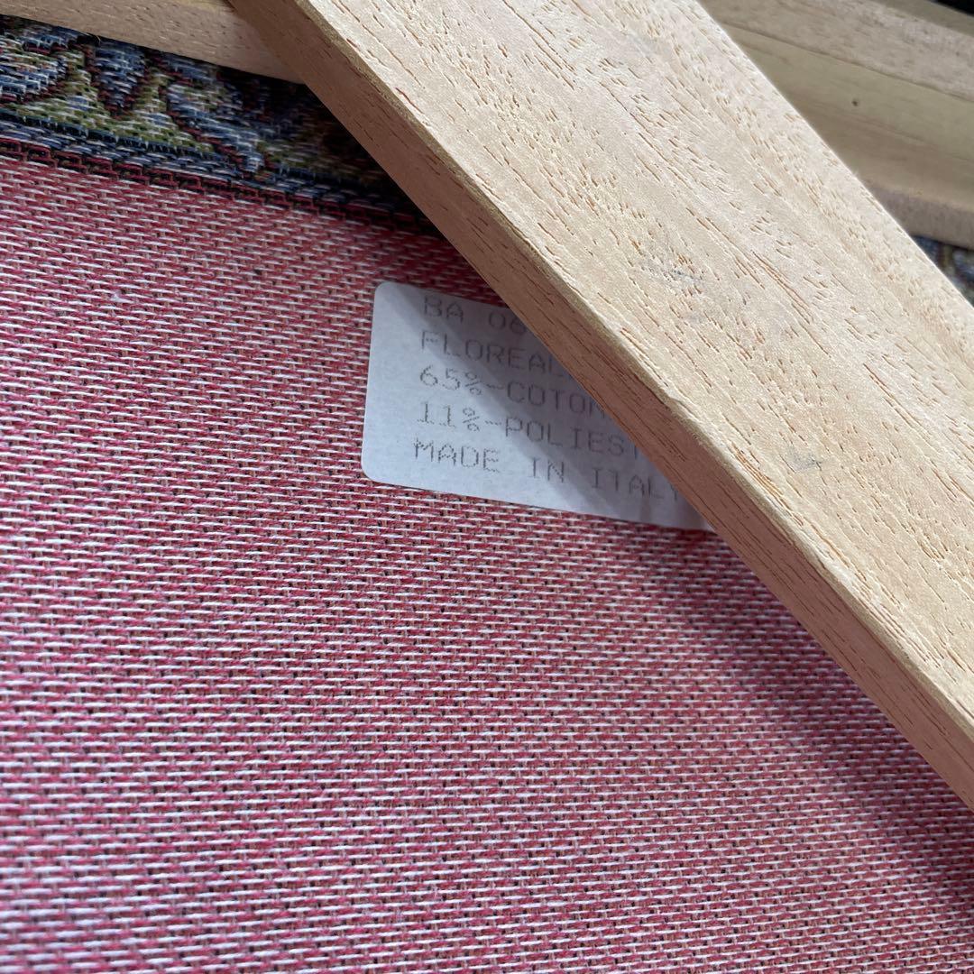 き*ね様 イタリア製 ゴブラン織 花とバスケット タペストリー 絵画 アンティー