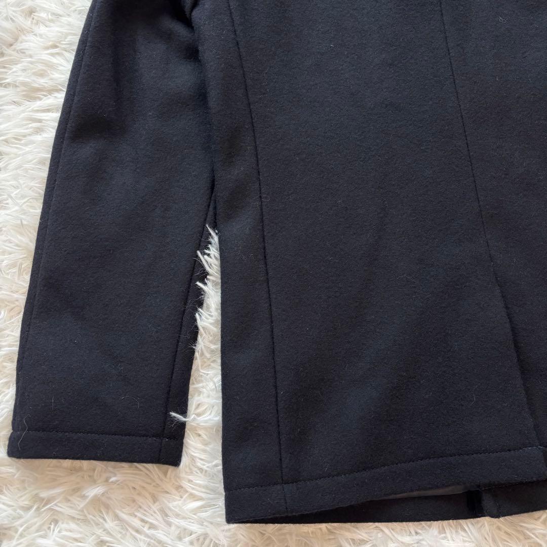 新品タグ付き✨ニューヨーカー　ピーコート　ネイビー【L】ウール　ダブルブレスト