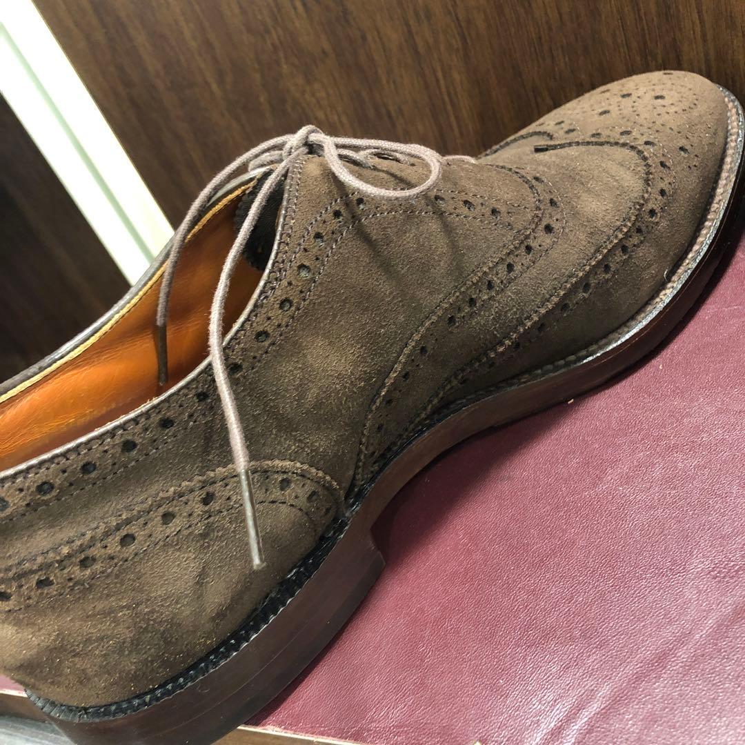 オールデン　904 スエード　ウィングチップ　7 1/2 Alden