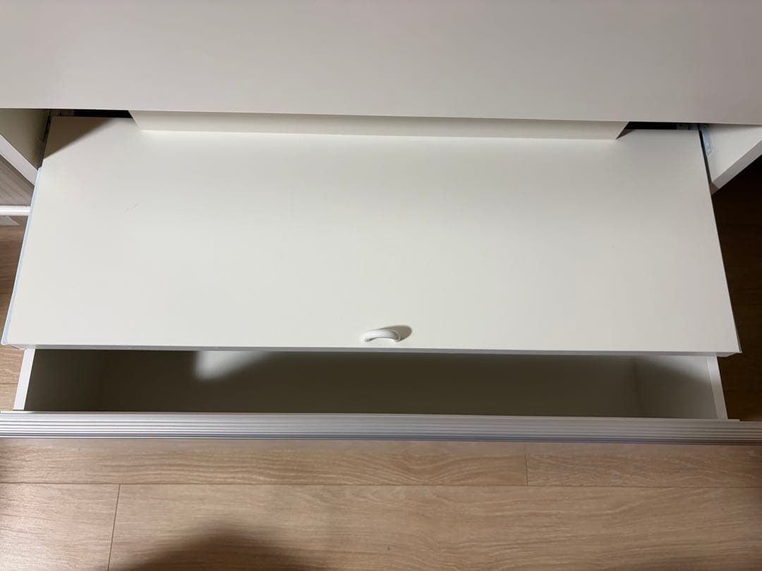 dinos ホワイト 4段引き出し収納 食器棚