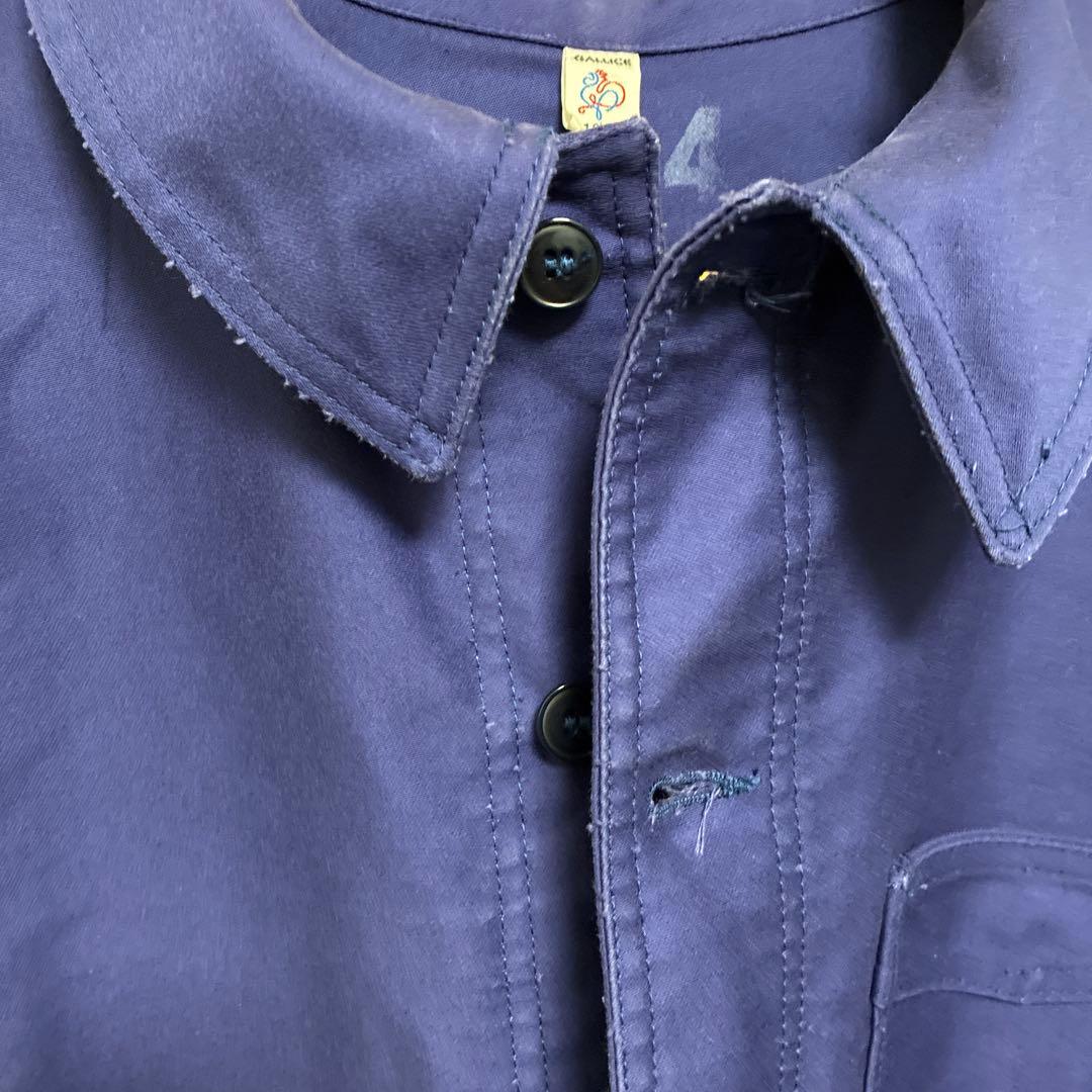 LE TRAVAILLEUR GALLICE　モールスキンカバーオール　ブルー