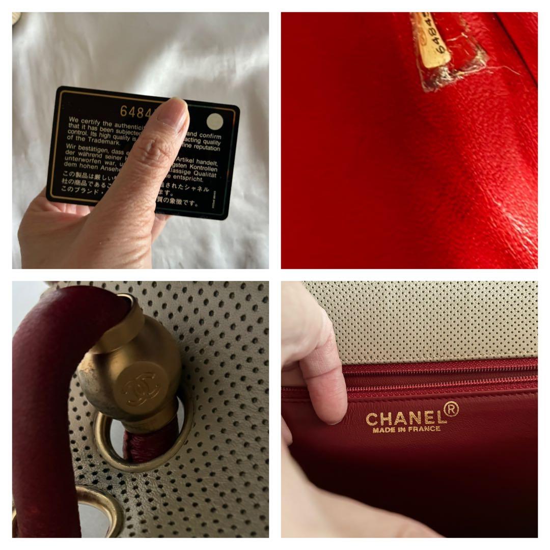 にこにこ 様♡CHANEL バイカラー　レザーショルダーバッグ