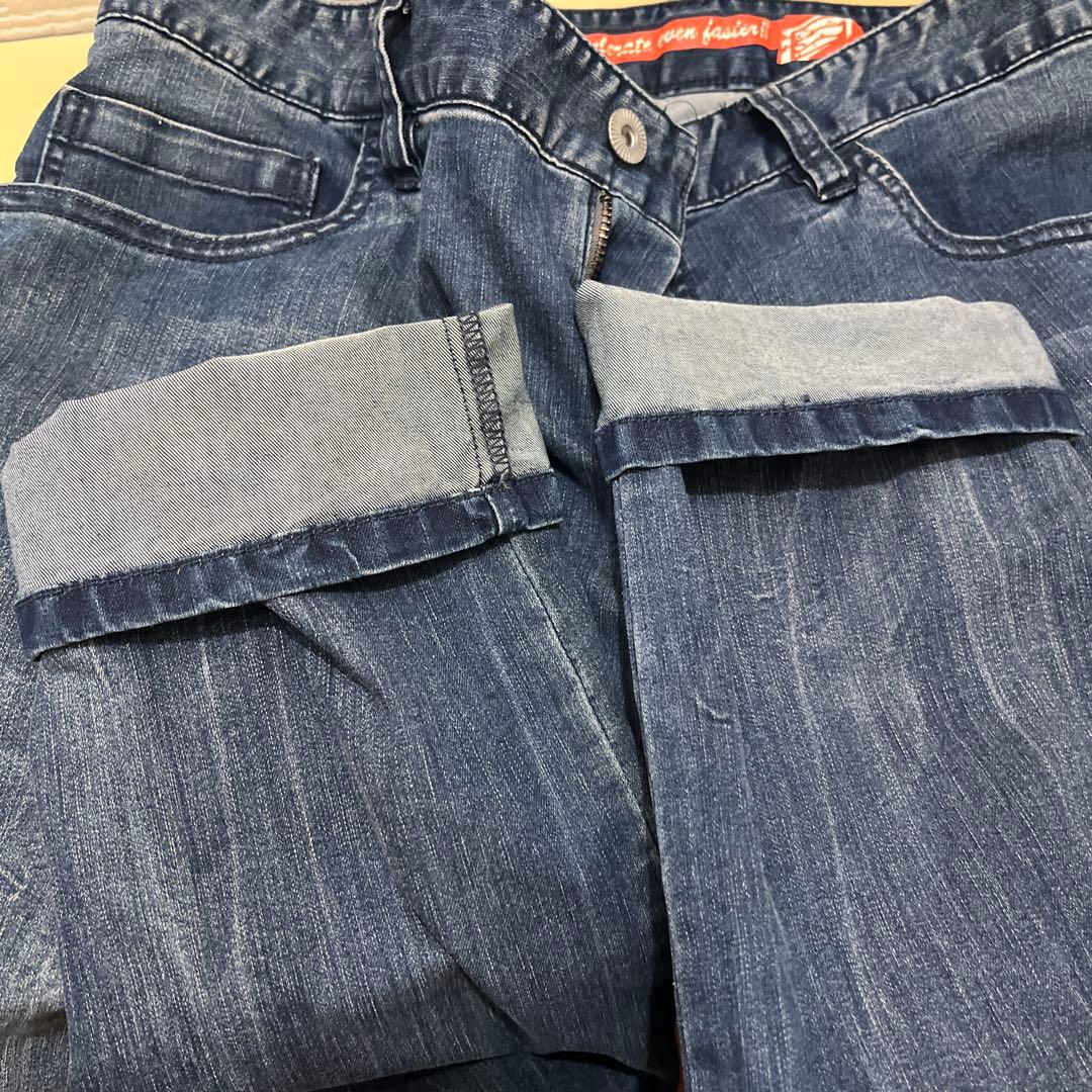 HYOD D30 膝パット付き　ダメージ加工 バイクパンツ　30インチ