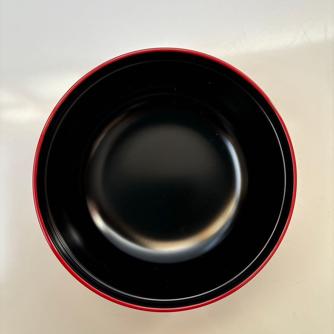 ✴︎昭和レトロ ・天然木加工 山中塗り 朱塗 光吉謹製 松葉 ・蓋付き10客✴︎