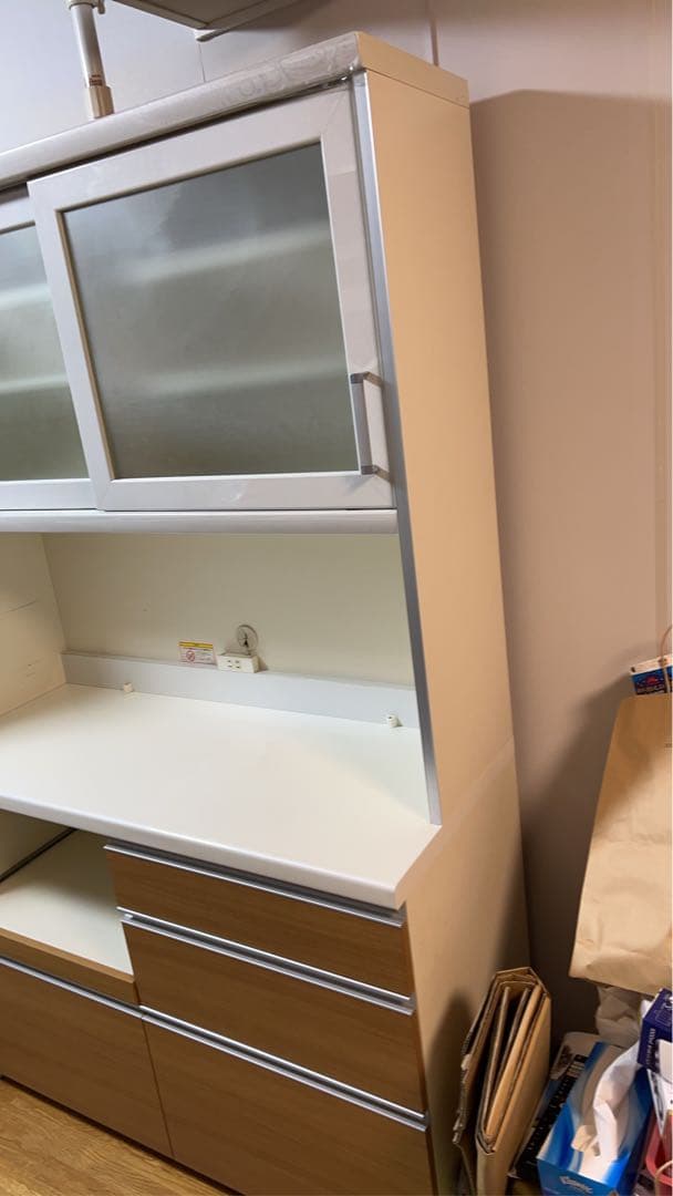 パモウナ製食器棚 幅約120cm