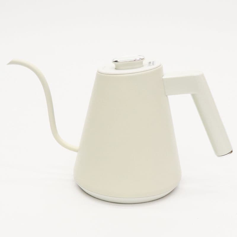 温度調節機能付きグースネックケトル　ホワイト