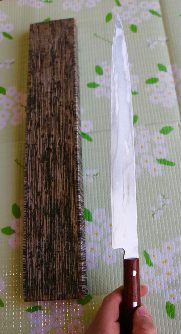 昭宇 作 柳刃包丁 26cm｜研ぎ済み｜箱付き