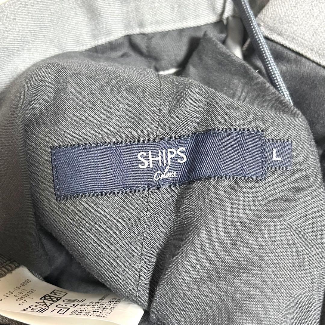✨美品✨SHIPS 洗える ウォッシャブル ビジネススーツ ノーカラー Lサイズ