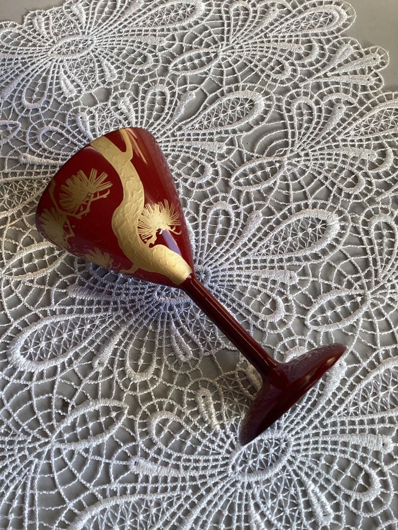 蒔絵　大阪尚美堂造り　酒盃　六客