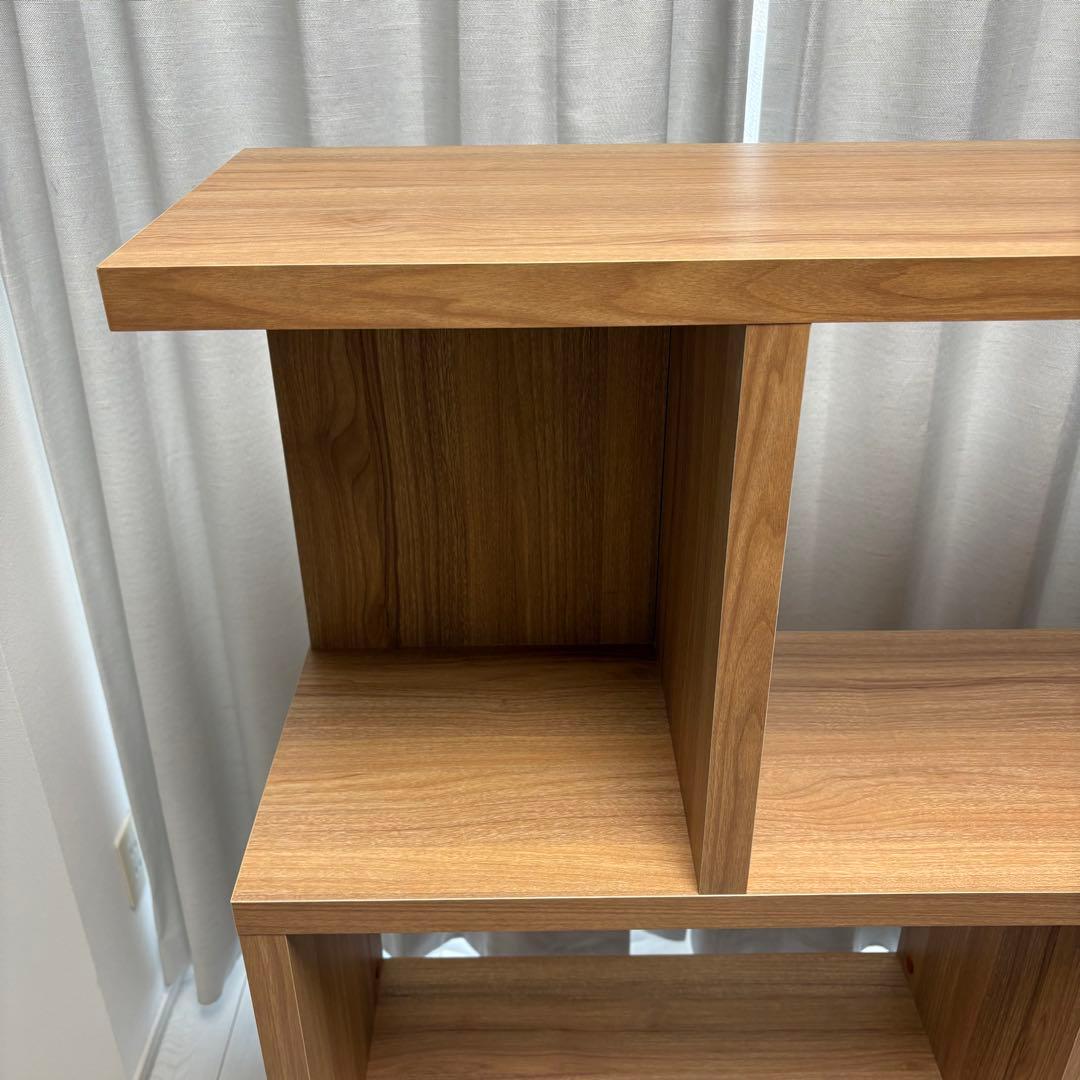 【美品】本棚　ブックシェルフ　90センチ×125センチ×30センチ　木幅3センチ