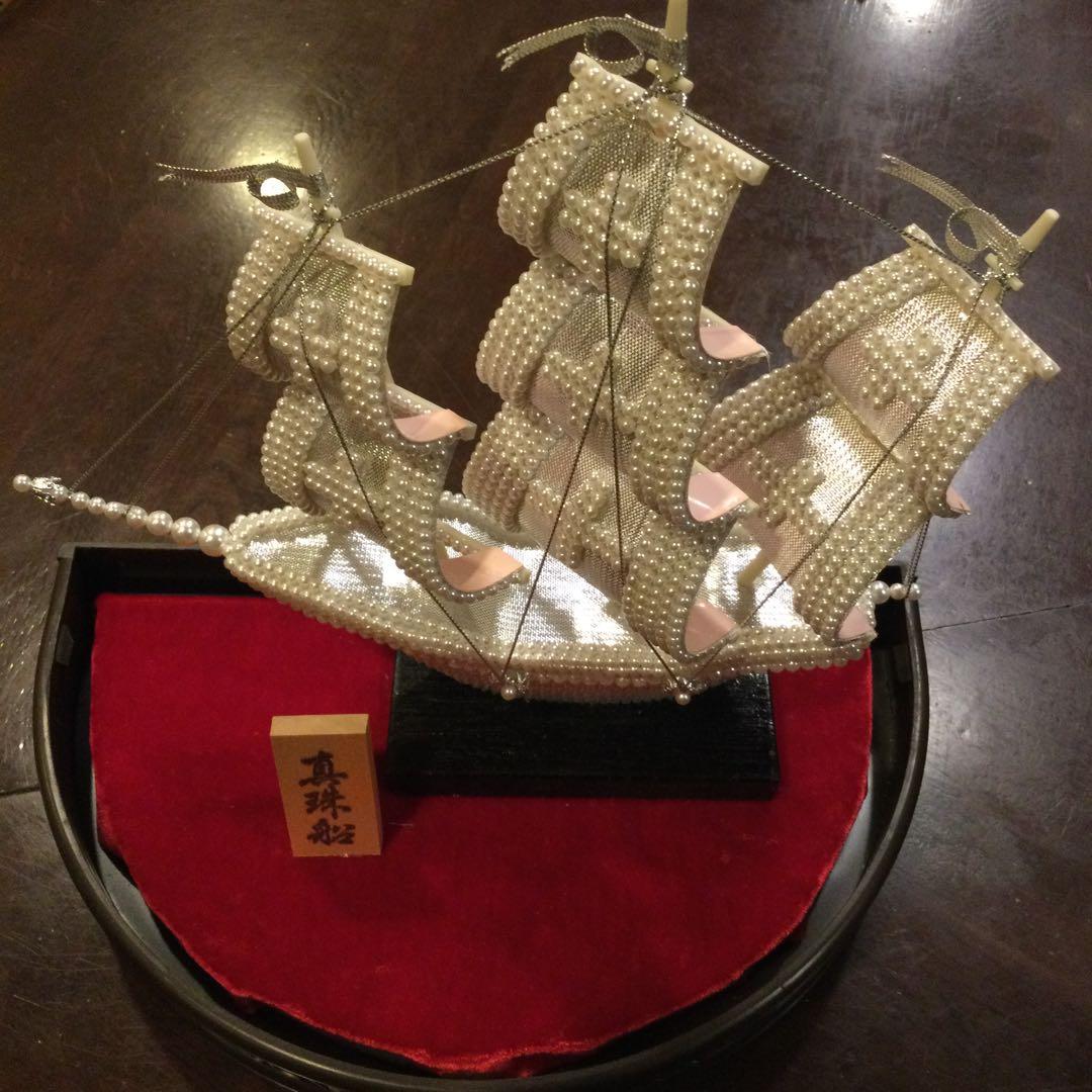 船　真珠船　置物　高さ約26センチ　美品