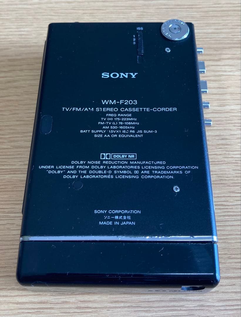 SONY WM-F203 ウォークマン カセットプレーヤー取説付き【ジャンク】