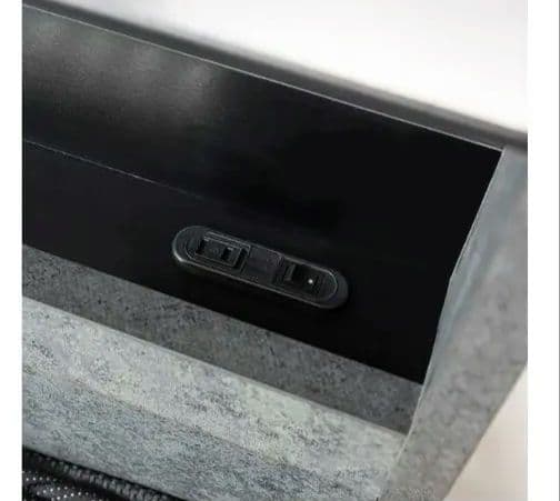 ダブルベッドフレーム(GH 引出し付き BK)