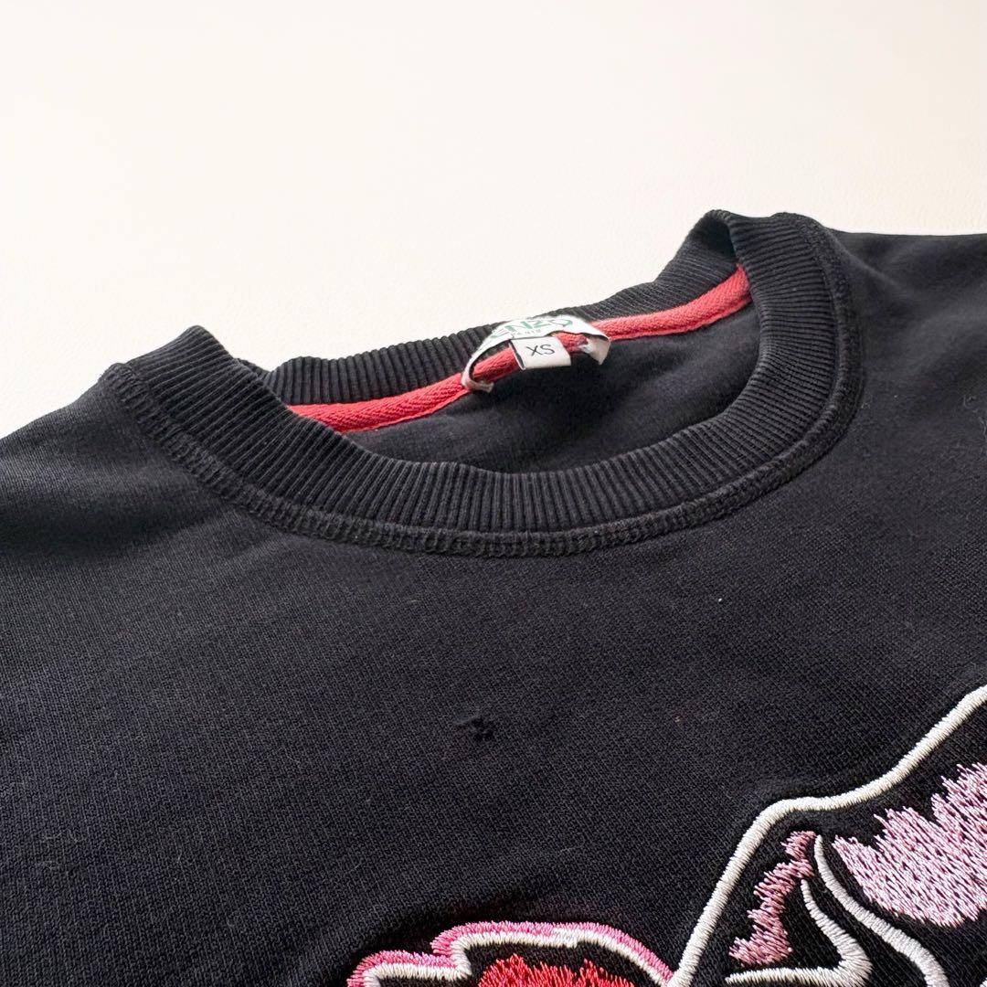 KENZO✨タイガー刺繍 虎 スウェット トレーナー ブラック ピンク XS